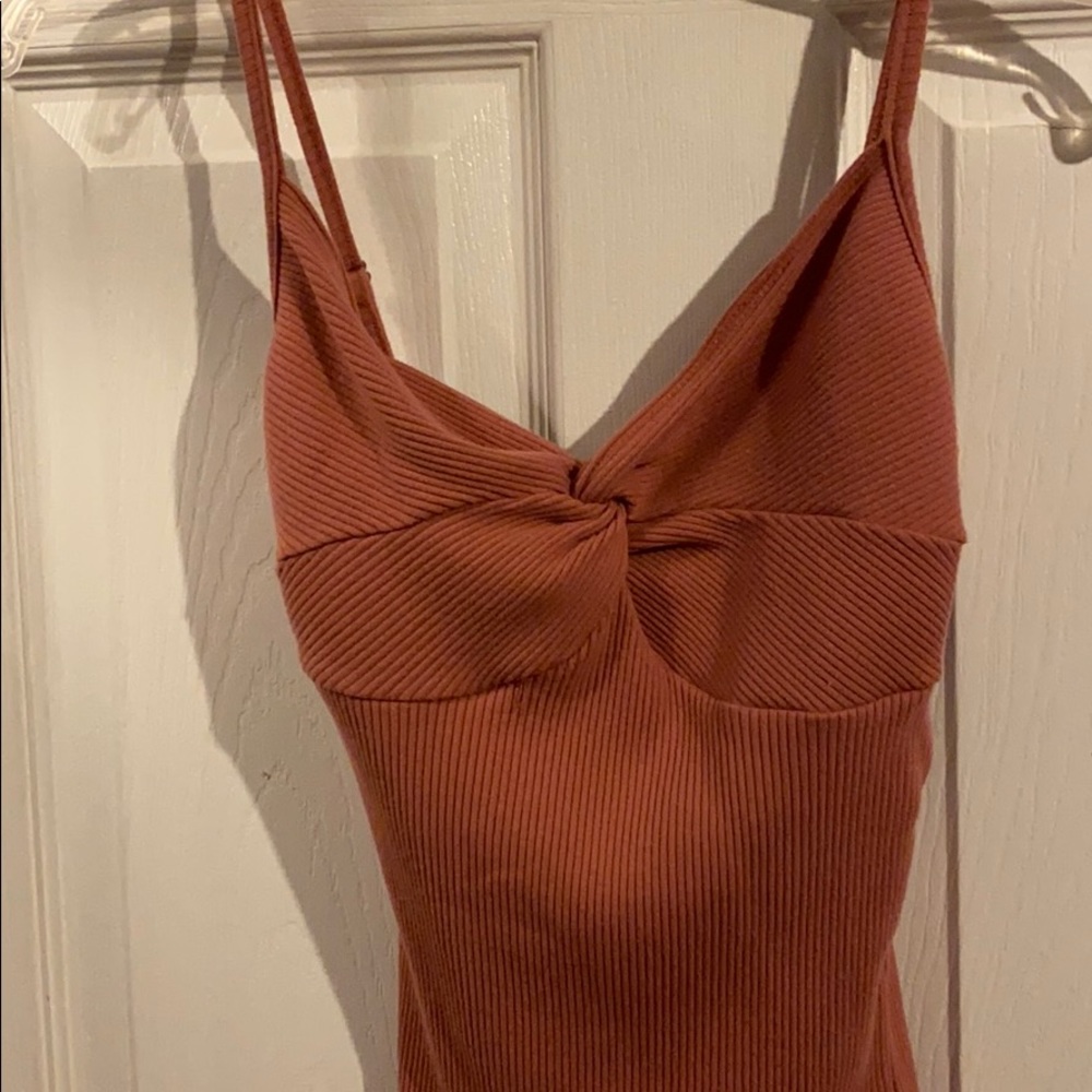 Twist front tank top